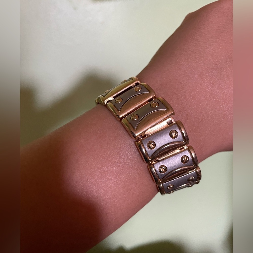 Beautiful silver and gold bracelet